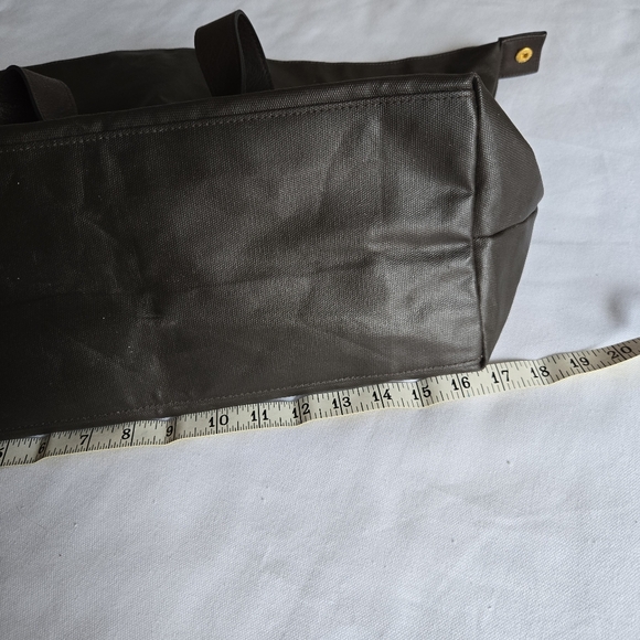 NWOT Paco Rabanne Perfume zippered tote, dark chocolate brown - Picture 5 of 8